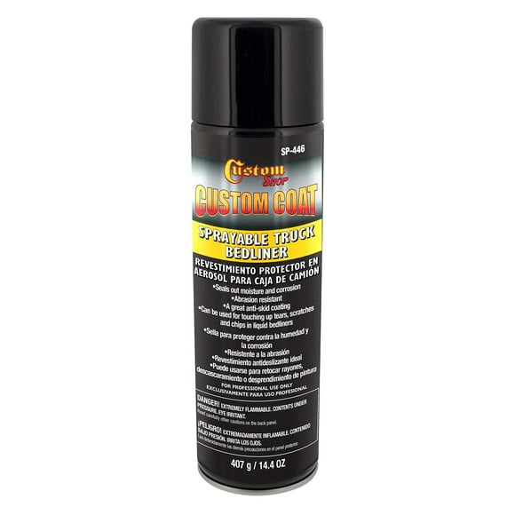 Custom Doublure de Lit de Camion Vaporisateur Coat - Extra Grand 14,4 Onces - Noir - un Excellent Revêtement de Lit de Camion en Aérosol pour les Retouches Ou les Lits de Camion Complets (Lot de 3)