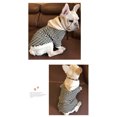 thumbnail image 4 of Youkk Pet Clothes For Dogs Apposite Size Comfortable And Convenient Warm Khaki stripe 4XL 1Set, 4 of 6