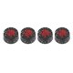 thumbnail image 1 of 4Pcs Electric Guitar Acrylic Skull Number 13 Pattern Tone Volume Control Knob Replacement(Red), 1 of 4