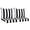 Black white Stripe, variant on Outdoor Loveseat Cushion Set, 48 x 24 inch, Water Repellent Patio Furniture Cushions Replacement with Removable Cover(yellowish- white)