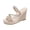 Beige, variant on Women's Summer Slippers,Women's Versatile Plus-Size Two-Way Breathable Wedge Shoes Comfortable Summer Slippers for Summer Season, Daily Wear