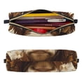 thumbnail image 2 of Fotbe Butterfly Cow Barrel Estuche para Lápices de Cuero con Estampado, Estuche con Cremallera Resistente, Organizador Compacto y Elegante para Papelería, 2 of 7