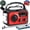 Red, variant on 16000mah Hand Crank Emergency Weather Radio With Wireless 59200mwh Noaa Am Fm Solar Flashlight Cell Phone Reading Lamp Compass Sos For Camping And (green)
