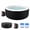 Round 4 Person, variant on 240 Gallon Inflatable Hot Tub 6 Person Square with Control Panel, Portable Outdoor AirJet Hot Tub Spa with 130 Bubble Jets, Filter, Insulated Tub Cover and Floor Protector, Temperature up to 104°F