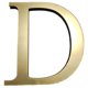 thumbnail image 1 of Arte Pared Alphabet Gold Letters English Pegatinas Mirror Acrílico 3D+Eva (D), 1 of 9