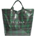 thumbnail image 1 of Sac Fourre-Tout en PVC à Carreaux Rouges de Noël pour Femmes, Grand Sac à Main en Plastique avec Impression de Lettres, Sac de Travail Spacieux, Cadeau de Noël, 1 of 8