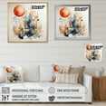 thumbnail image 4 of Designart "Modern Art Creation in Orange Grey" Abstract Collages Floater Framed Wall Decor, 4 of 7