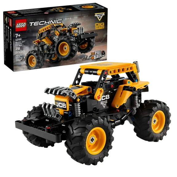 LEGO Technic Monster Jam DIGatron Pull-Back Monster Truck Toys - Building Toys for Kids, Boys & Girls, Ages 7  - Creative Gift Ideas for Lovers of Monster Trucks - 42199