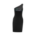 thumbnail image 3 of Vestido con hombros descubiertos para mujer, minivestido de moda de primavera para trabajo de oficina y viajes L, 3 of 7