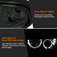 thumbnail image 7 of Spec-D Tuning SMD LED Dual Halo Smoke Projector Headlights Compatible with 1998-2004 Chevy S10 Pickup, 1998-2004 Chevy S10 Blazer, Left + Right Pair Headlamps Assembly, 7 of 7