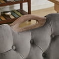 thumbnail image 5 of S-HOME Velvet Dining Chairs Set of 2 with Handmade Tufted Trim and Vintage Copper Nail Decoration,Gray, 5 of 12