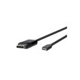thumbnail image 1 of Belkin - DisplayPort cable - 24 pin USB-C (M) to DisplayPort (M) - 6 ft - 4K support - black, 1 of 5