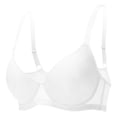 thumbnail image 3 of Kureaily Women's Thin Vest Soft Support Large Chest Small Half Fixed Cup Breathable Bra Comfortable Everyday Bras, 3 of 3