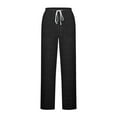 thumbnail image 7 of CHUMUD Womens Ribbed Wide Leg Lounge Pants with Pockets Casual Relaxed Comfy Loose Soft Knit Pajama Pants with Drawstring, 7 of 7