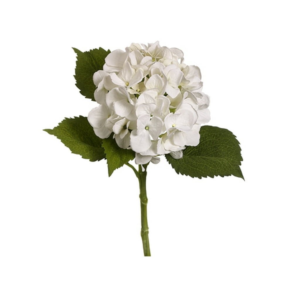 Pack of 12 White Hydrangea Artificial Floral Craft Sprays 19