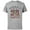 Athletic Heather, variant on Disney Mickey Mouse Sports Tennis Star 28 Distressed - Short Sleeve Cotton T-Shirt for Adults - Customized-Charcoal