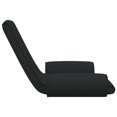 thumbnail image 2 of vidaXL Chaise de Sol Pliante en Tissu Noir, 2 of 4