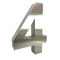 thumbnail image 1 of Numero para casa 4 Artimetalicos Acero inoxidable 30cm, 1 of 4