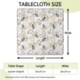 thumbnail image 2 of Cute Golden Retriever Square Fitted Tablecloth with Elastic Edge,Square Table Cover,Washable Elastic Table Cover for Home Kitchen Party Decor 36"x36", 2 of 6