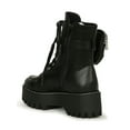 thumbnail image 3 of Bamboo Zip Pocket Lugged Sole Lace Up Combat Boot 20363, 3 of 6