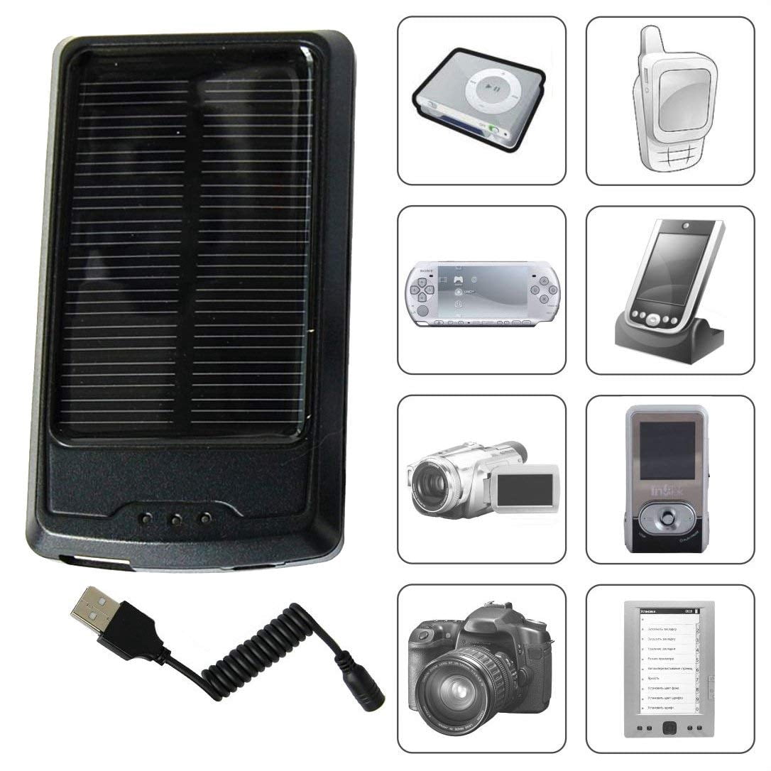 HQRP Portable Slim Power Bank, Battery Charger, AC DC Adapter compatible with Sony Walkman NWZ-E353 NWZ-E354 NWZ-E355 Player + HQRP Sun Meter
