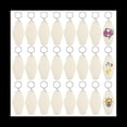 thumbnail image 2 of 24 Piezas Vintage Motel DIY en Blanco Hotel Llaveros Transferencia de en Blanco Llaveros SublimacióN a Granel (Beige), 2 of 6