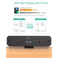 thumbnail image 2 of Abrazadera de escritorio Power Strip Mifaso PD30W con 4 salidas y 4 puertos USB, 2 of 7