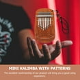 thumbnail image 6 of Portable Wooden Kalimba for Music Lovers with Clear Sound and Exquisite Design Brown Plastic 8tone, 6 of 8