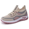 thumbnail image 4 of Domuza Womens Orthopedic Athletic Shoes Tennis Shoes Slip-On Mesh Running, Women Shoes Summer Sneakers Breathable for Walking Red 7（EU-38）, 4 of 5