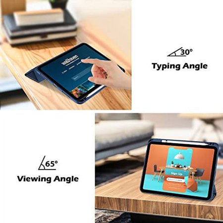 ProCase iPad 11世代/10世代 ケース iPad（A16）11インチ 2025/10.9インチ 2022通用 A2696 A2757 A2777 ペン収納 耐衝撃 三つ折り スタンド スマート
