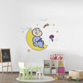 thumbnail image 2 of Home Art Living Room Vinyl Adhesive Harold And The Purple Crayon Decor Design Wall Decal | 18" x 20" Removable Kids Bedroom Nursery Four Year Old Boy Cow Hot Air Balloon Moon Stars Decoration Sticker, 2 of 5