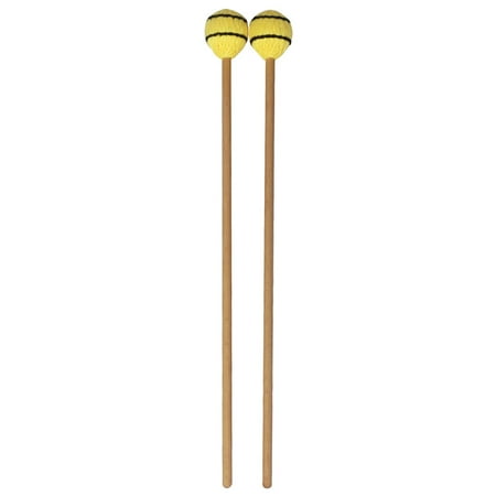 Marimba Instruments - Marimba Stick Mallets Xylophone Glockensplel Mallet with Beech Handle Percussion Instrument Accessories for Professionals Amateurs 1 Pair