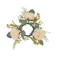 thumbnail image 3 of Anillos para velas, coronas, guirnaldas de velas, anillos para velas de flores de seda, candelabros, anillos, candelabros para festivales, sala de est Rosa, 3 of 8