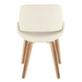 thumbnail image 5 of LumiSource Zebra Wood, Cream Fabric Fabrico Chair - Set of 2, 5 of 8