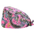 thumbnail image 1 of Gourd Caps Nurse Durability Pure Color Button Nurse Hats Professional Assorted Colors Tie Back Work Uniform Operating Hats L28, 1 of 6