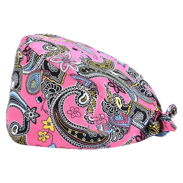 Gourd Caps Nurse Durability Pure Color Button Nurse Hats Professional Assorted Colors Tie Back Work Uniform Operating Hats L28