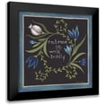 thumbnail image 1 of Shamp, Cindy 15x15 Black Modern Framed Museum Art Print Titled - Blue Flowers III, 1 of 5