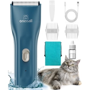 Oneisall Cat Grooming Clippers, Cordless Quiet Shaver Kit