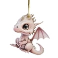 thumbnail image 2 of BKER 2D Adorable Flying Dragon Baby Christmas Ornament Unique Shape And Charming Design Adding A Glimmer To The Holiday Atmosphere, 2 of 5