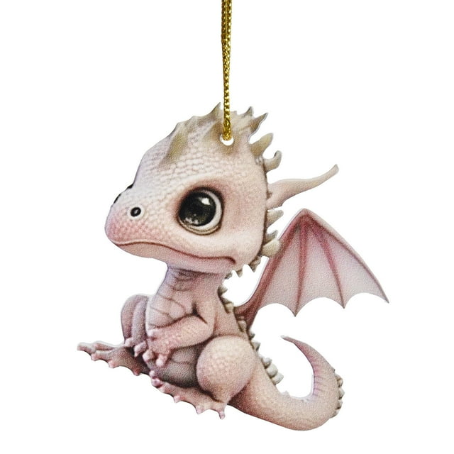 (2 Pack) Suspendu 2D Adorable Ornement de Noël Volant Forme Unique et Design Améliorant les Fêtes