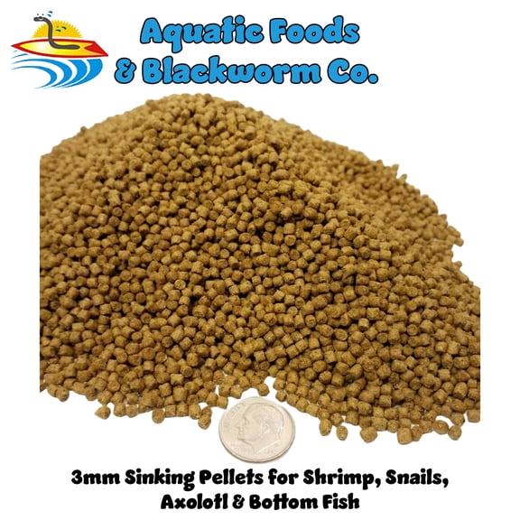 Aquatic Foods Sinking 1/8" Pellets for Plecos, Catfish, Shrimp Snails ALL Bottom Fish - 1/4-lb…Ziegler
