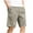 Khaki, variant on Lovskoo Men's Summer 2024 Beach Board Shorts with Drawstring Pocket Printed Half Shorts Black 3XL