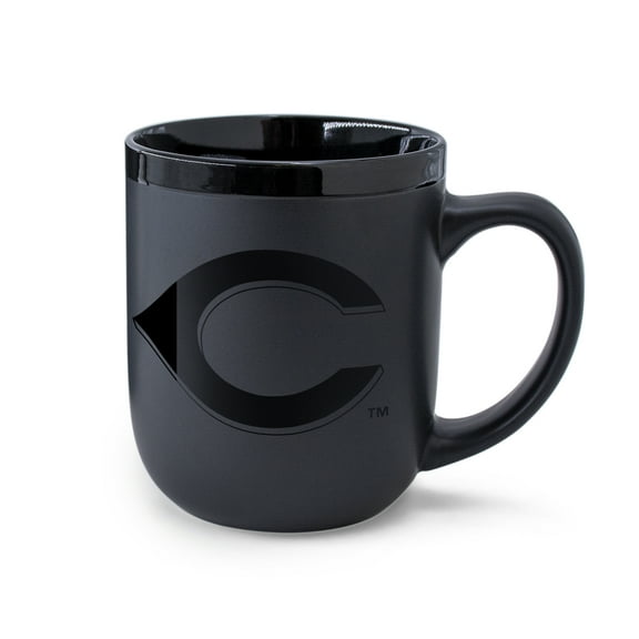 WinCraft Cincinnati Reds 17oz. Black Tonal Ceramic Mug