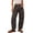 t92_Plaid Print, variant on Jeans for Women Mid Rise Wide Leg Boho Barrel Jeans with Pockets Trendy Denim Pants, S-2XL
