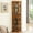 Oak, variant on Cherry Display Cabinet, Lights, Tempered Glass Shelves, Mirrored Back Lighted Curio Demonstration With And