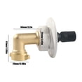 thumbnail image 3 of JIhuahe RV Water Inlet Kit with 3/4" Brass Elbow Fitting & Check Valve - 90 Degree Garden Hose Adapter with Teflon Tape for Camper Water Hookup System,gold, 3 of 3