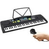 Pyle Digital Piano Kids Portable 61 Key Piano Keyboard, Learning Keyboard for Beginners W/ Drum Pad