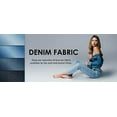 thumbnail image 3 of FabricLA Cotton Stretch Denim Fabric - 8 oz, 50” Inch Wide by The Yard - Stylish Jeans Jackets Skirts & Dresses - Charcoal Gray, 5 Continuous Yards, 3 of 5