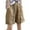Khaki, variant on Women's Retro Loose Pleated Elastic - Waist Harem Pants - Casual Trousers