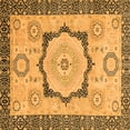 thumbnail image 1 of Ahgly Company Indoor Square Abstract Orange Modern Area Rugs, 8' Square, 1 of 4